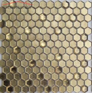 Мозаика Leedo Ceramica Alchimia Aureo grani hexagon СТ-0012 (23х13) 6 мм